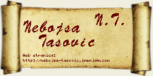 Nebojša Tašović vizit kartica